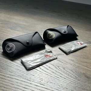 Ray-Ban Cases and Towels only - Gold and Silver Logo